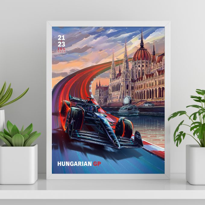 Mercedes F1 Poster Hungary 2023