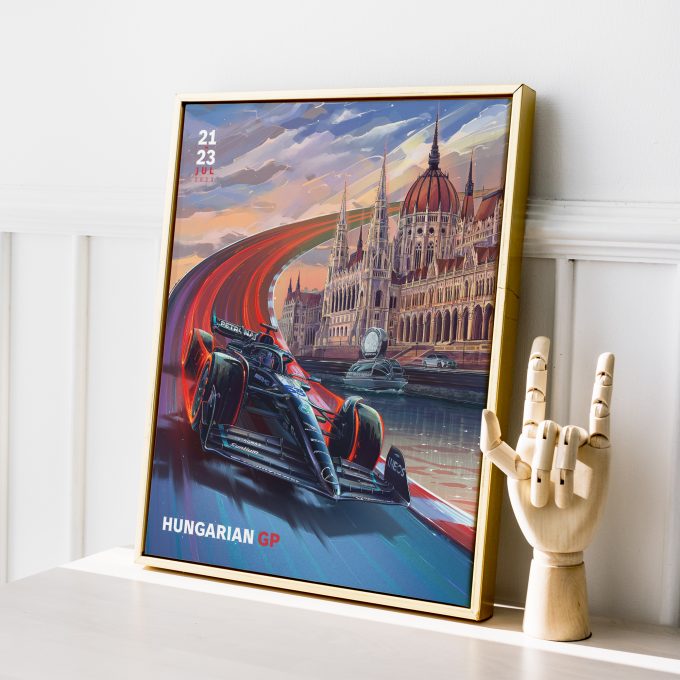 Mercedes F1 Poster Hungary 2023