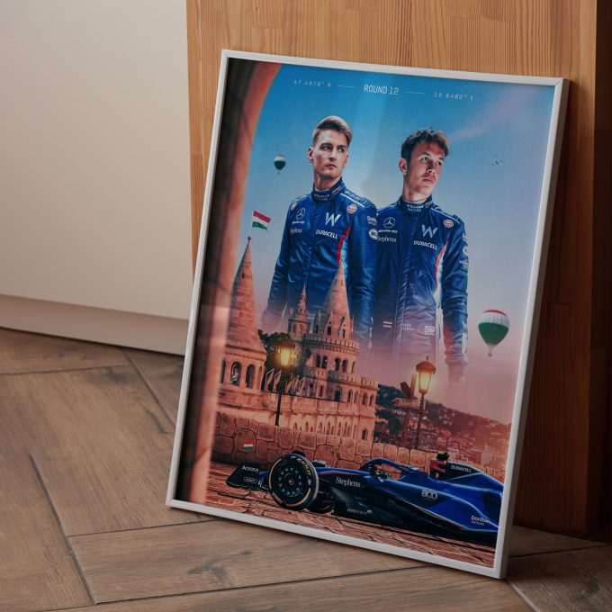 Williams F1 Poster Hungary 2023