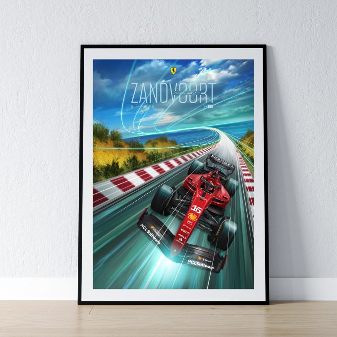 Dutch Ferrari F1 Poster 2023