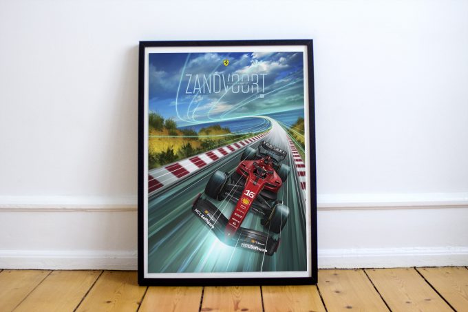 Ferrari Dutch 2023 F1 Poster