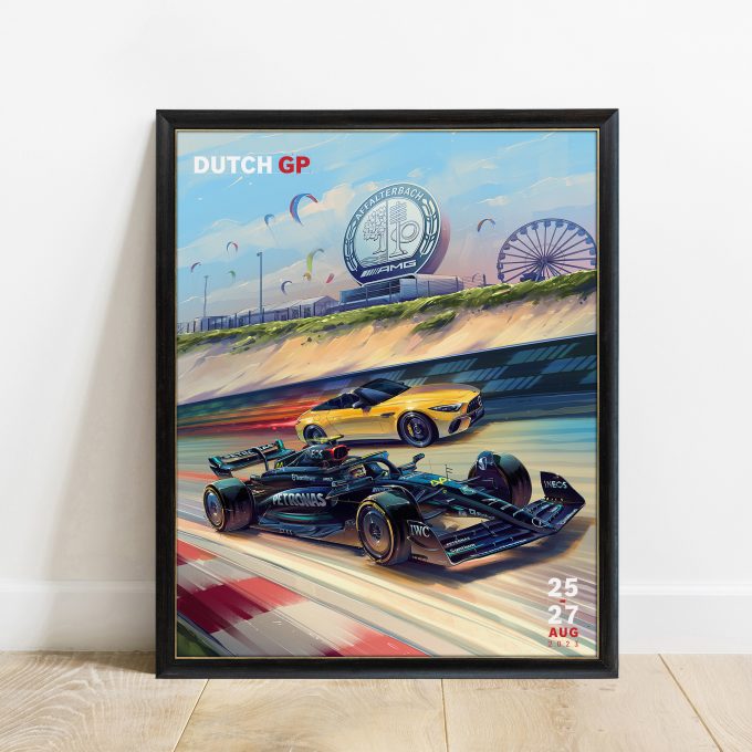 Netherlands 2023 Mercedes F1 Poster