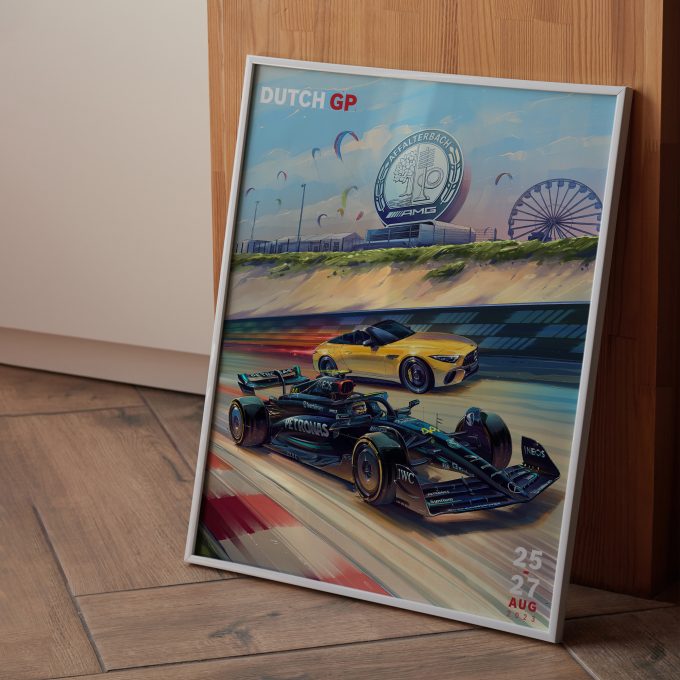 Netherlands 2023 Mercedes F1 Poster