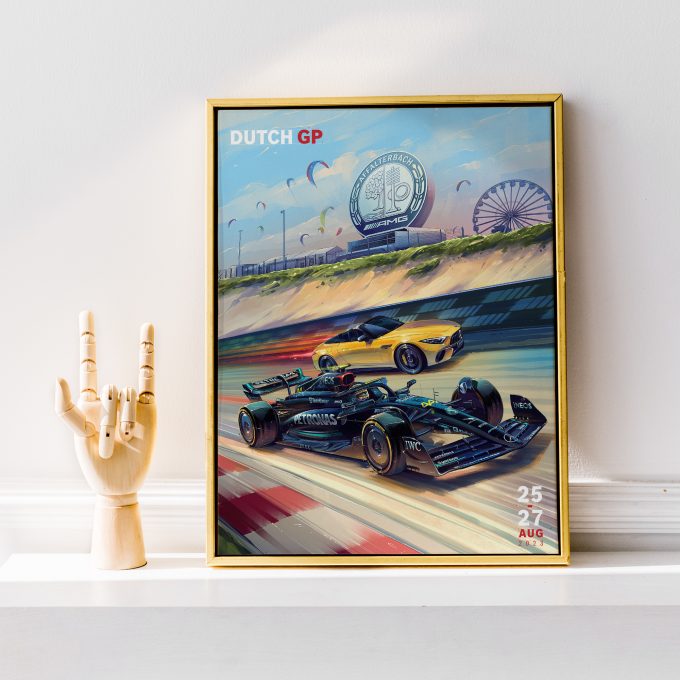 Netherlands 2023 Mercedes F1 Poster