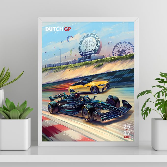 Netherlands 2023 Mercedes F1 Poster