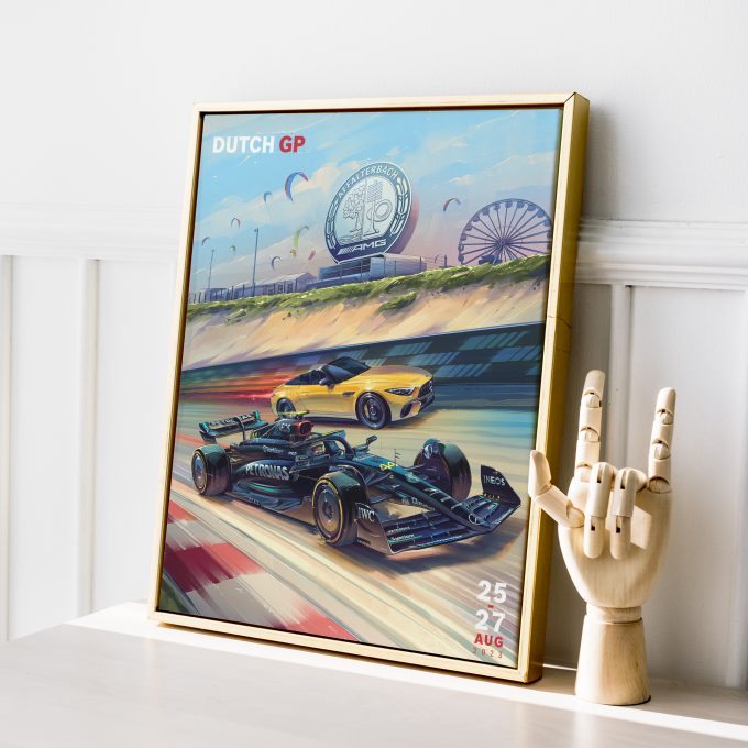 Netherlands 2023 Mercedes F1 Poster