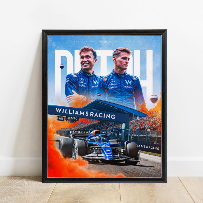 Netherlands 2023 Williams F1 Poster