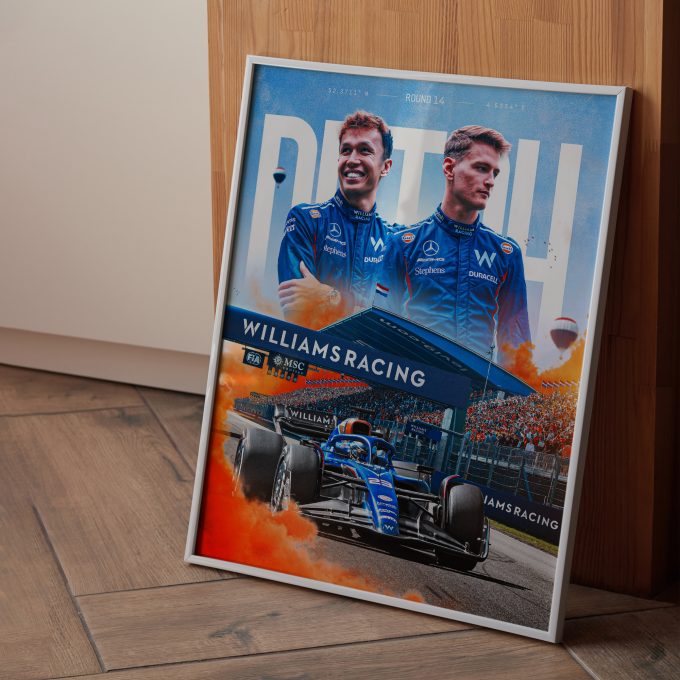 Netherlands 2023 Williams F1 Poster