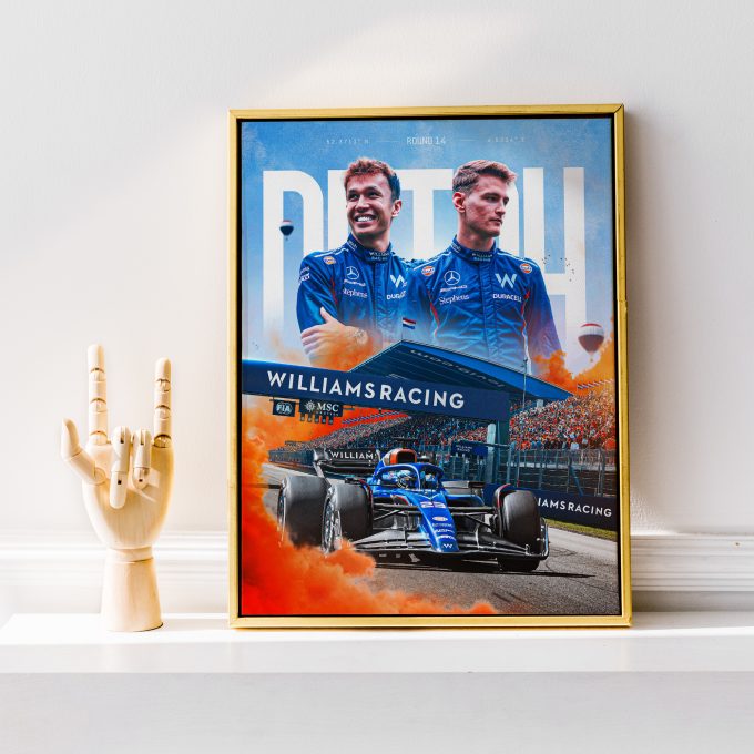 Netherlands 2023 Williams F1 Poster