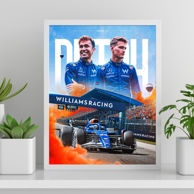 Netherlands 2023 Williams F1 Poster