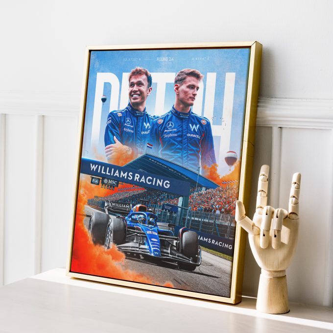 Netherlands 2023 Williams F1 Poster