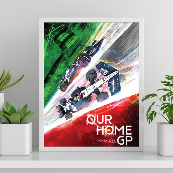 Italy 2023 Alpha Tauri F1 Poster