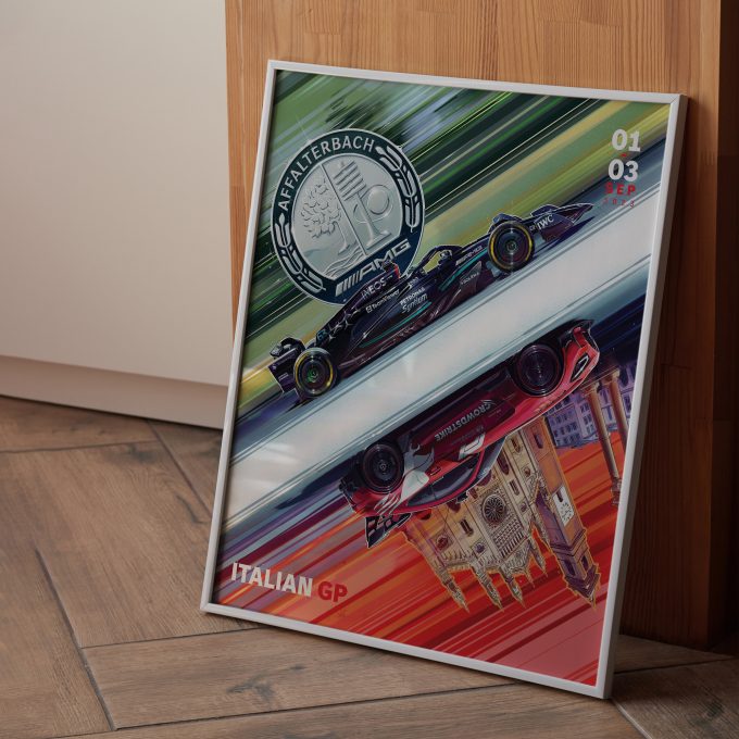 Italy 2023 Mercedes F1 Poster