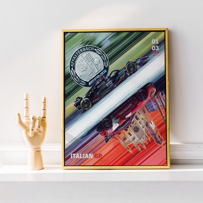 Italy 2023 Mercedes F1 Poster