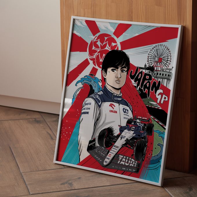 Japan 2023 Alpha Tauri F1 Poster