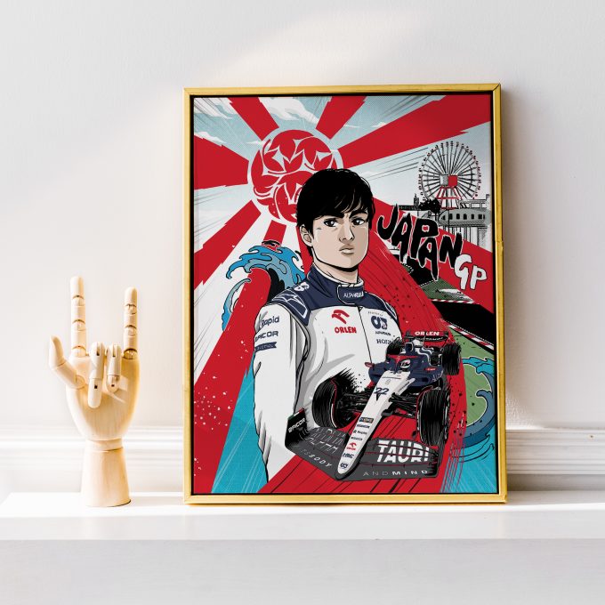 Japan 2023 Alpha Tauri F1 Poster