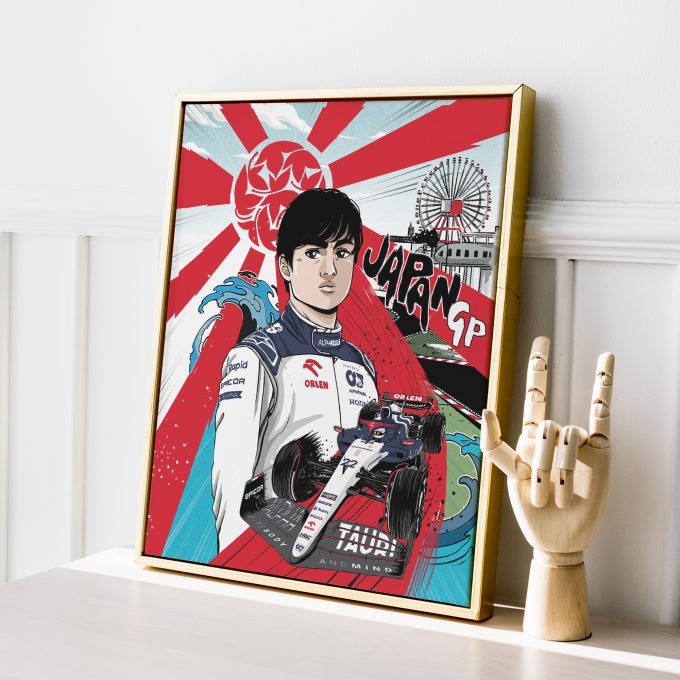 Japan 2023 Alpha Tauri F1 Poster