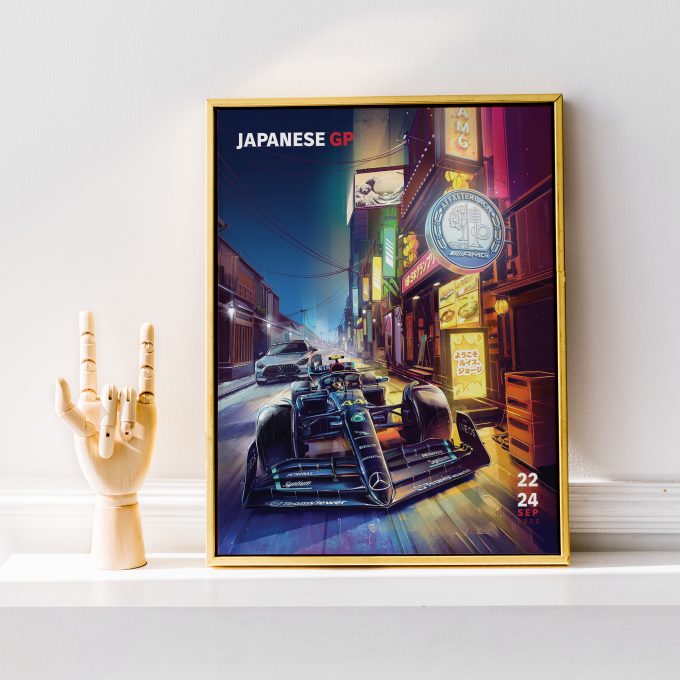 Japan 2023 Mercedes F1 Poster