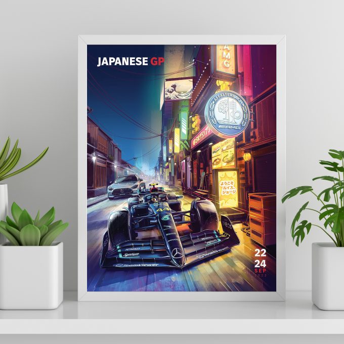 Japan 2023 Mercedes F1 Poster