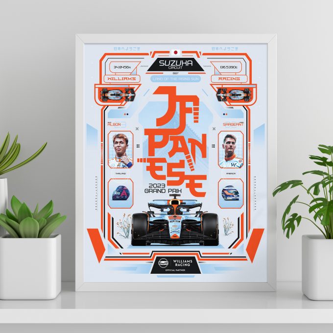 Japan 2023 Williams F1 Poster