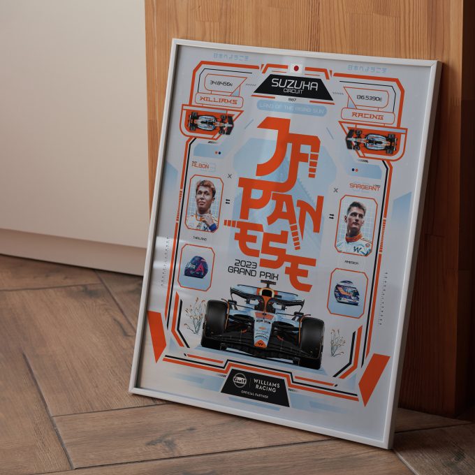 Japan 2023 Williams F1 Poster