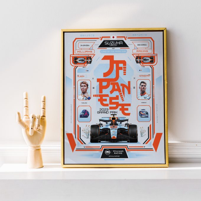 Japan 2023 Williams F1 Poster