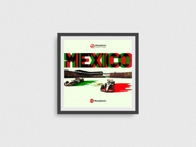 Mexico 2023 Haas F1 Poster