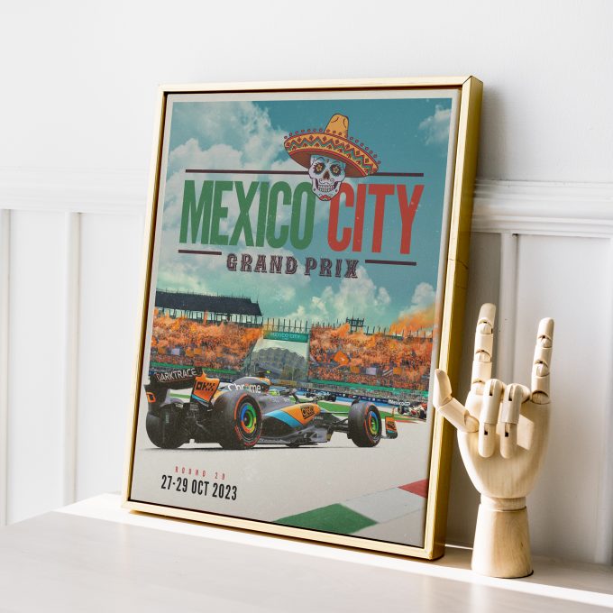 Mexico 2023 McLaren F1 Poster