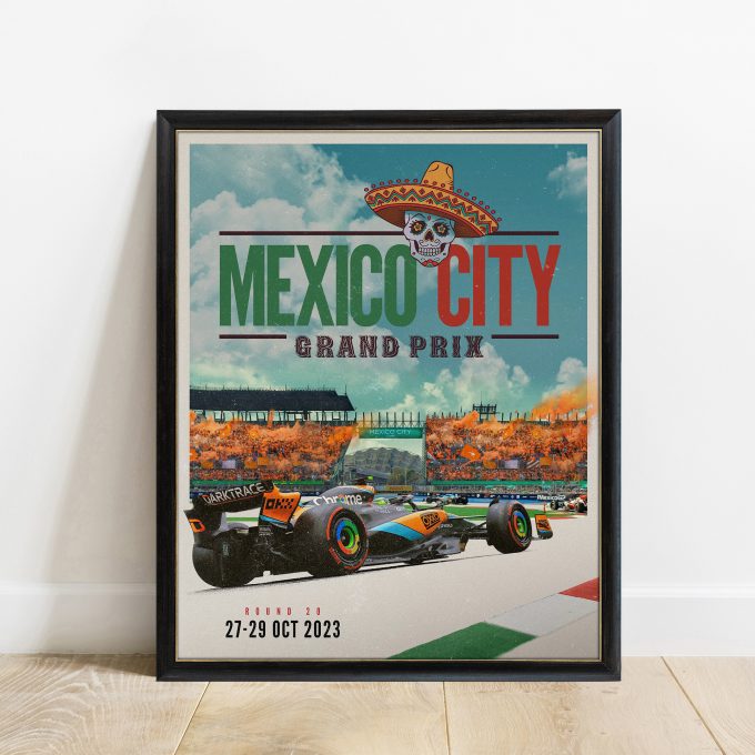 Mexico 2023 McLaren F1 Poster