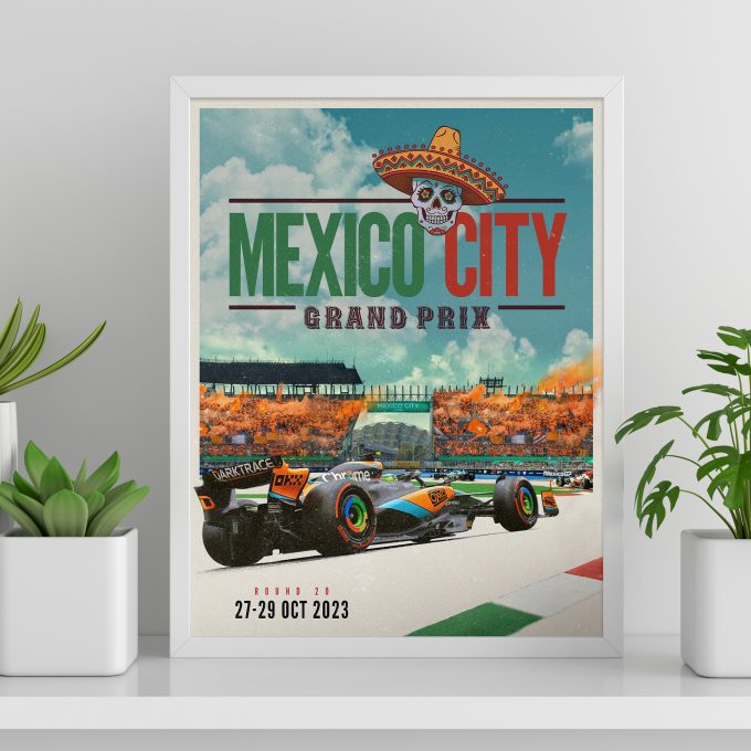 Mexico 2023 McLaren F1 Poster