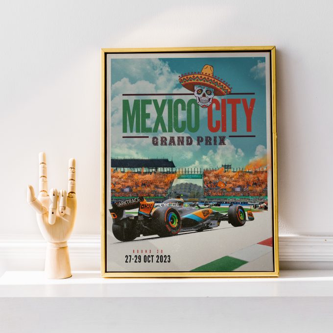 Mexico 2023 McLaren F1 Poster