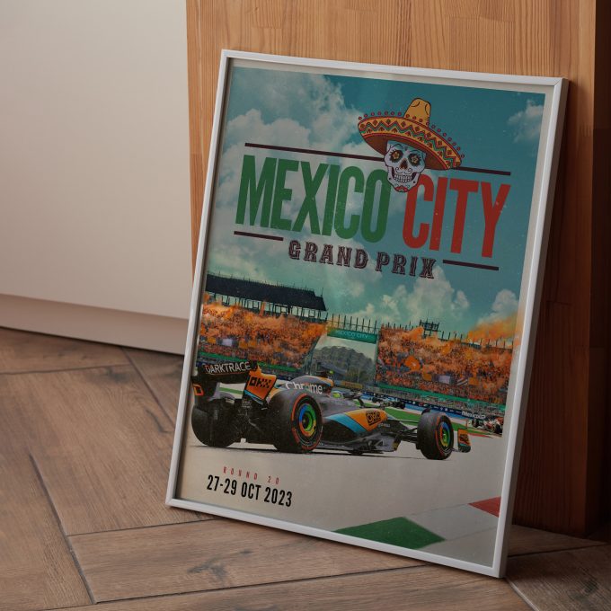 Mexico 2023 McLaren F1 Poster