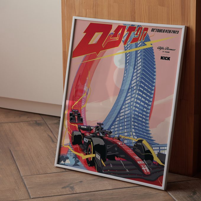 Qatar 2023 Alfa Romeo F1 Poster