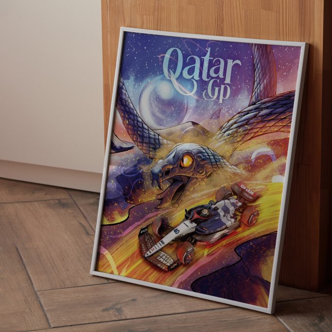 Qatar 2023 Alpha Tauri F1 Poster