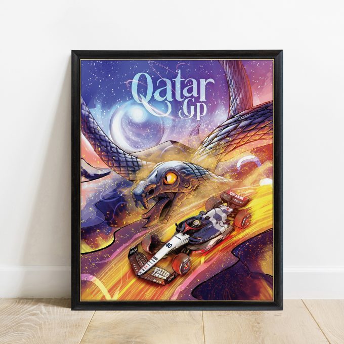 Qatar 2023 Alpha Tauri F1 Poster