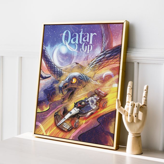 Qatar 2023 Alpha Tauri F1 Poster