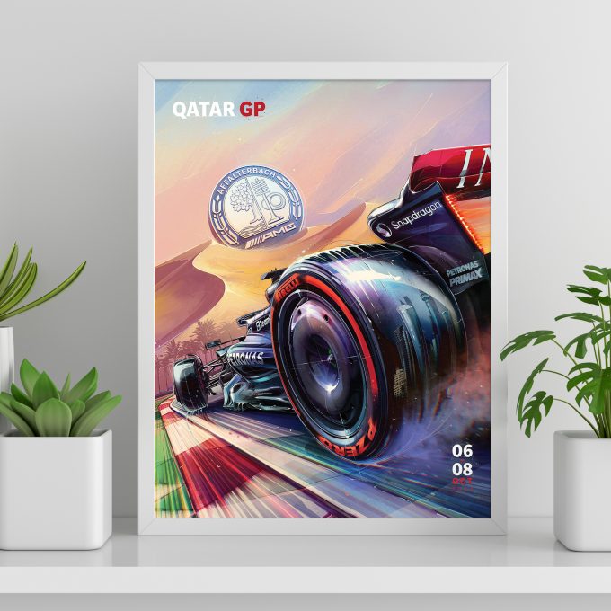 Qatar 2023 Mercedes F1 Poster