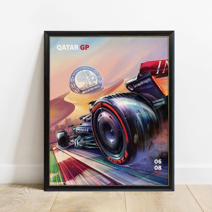 Qatar 2023 Mercedes F1 Poster