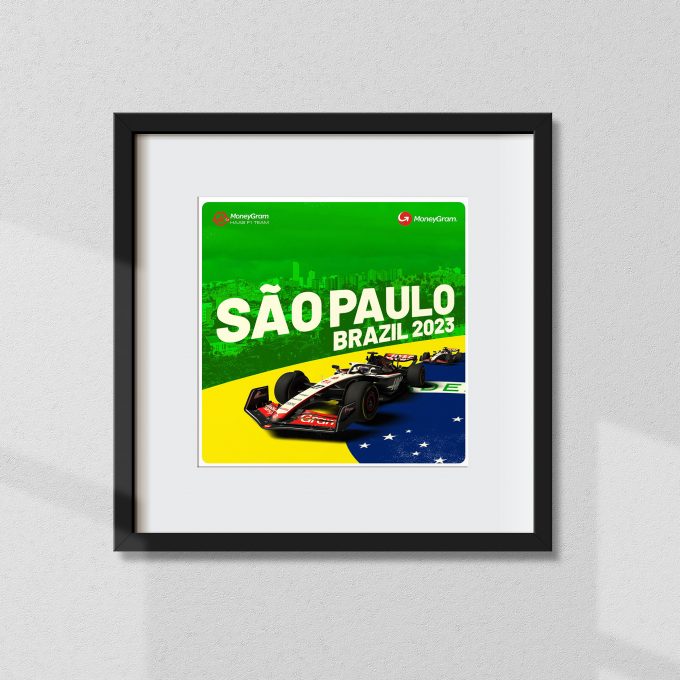 Brazil 2023 Haas F1 Poster