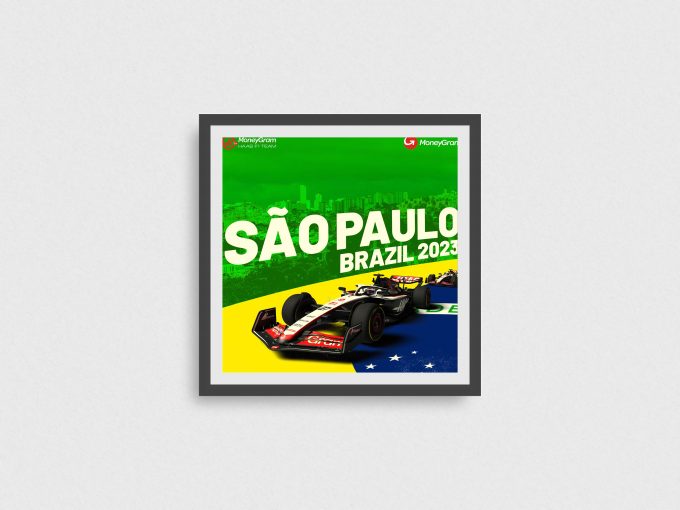 Brazil 2023 Haas F1 Poster