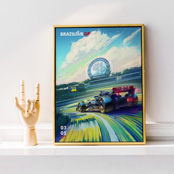 Brazil 2023 Mercedes F1 Poster