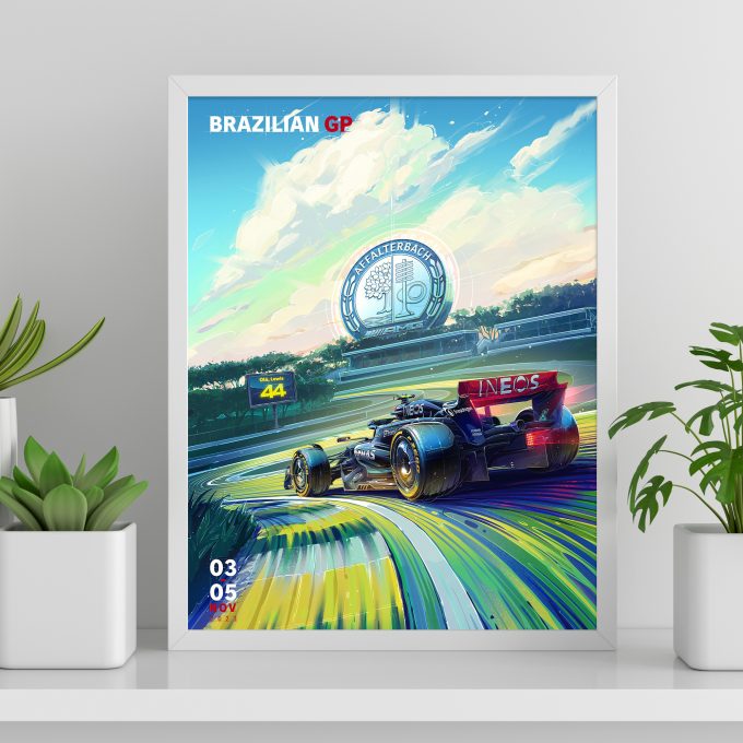 Brazil 2023 Mercedes F1 Poster