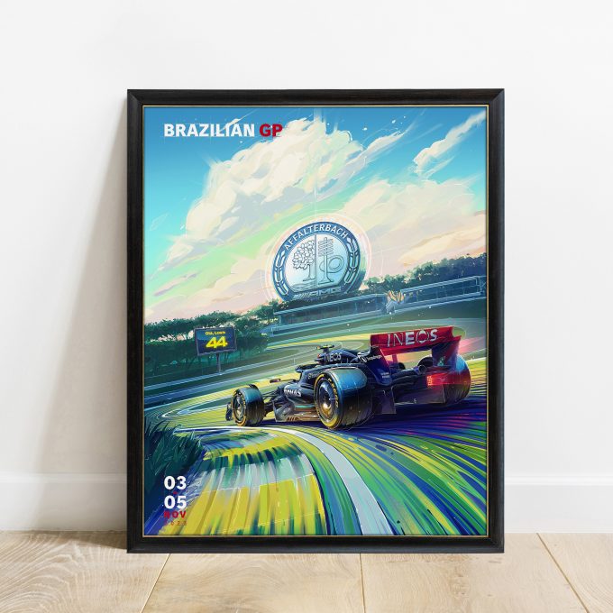 Brazil 2023 Mercedes F1 Poster