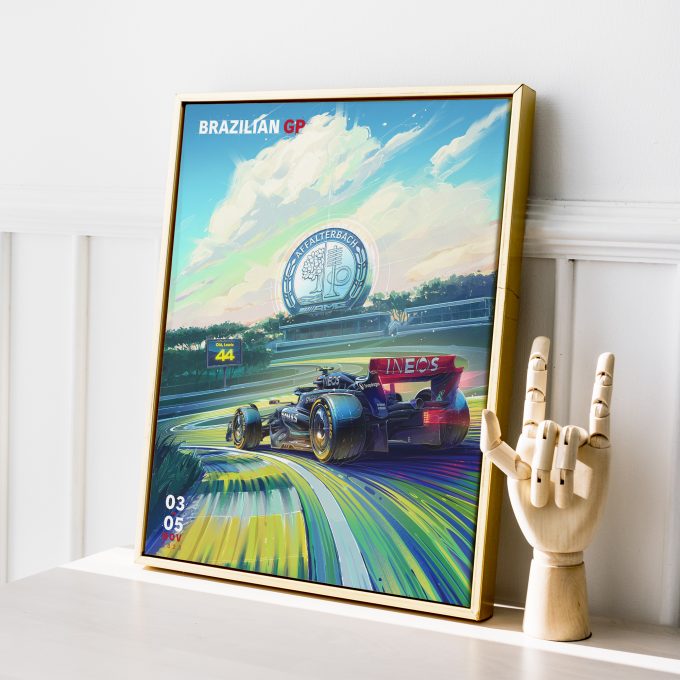 Brazil 2023 Mercedes F1 Poster