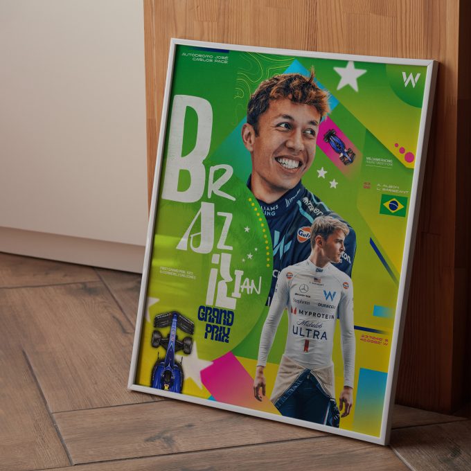 Brazil 2023 Williams F1 Poster