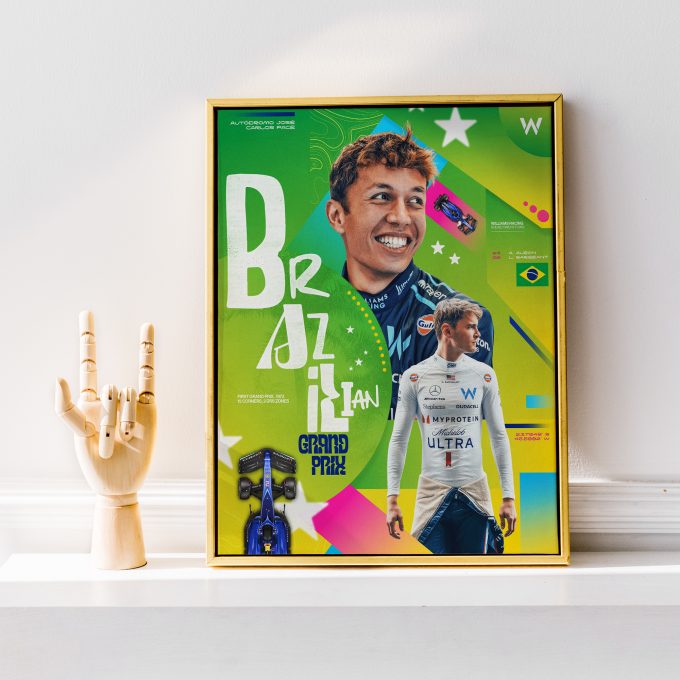 Brazil 2023 Williams F1 Poster