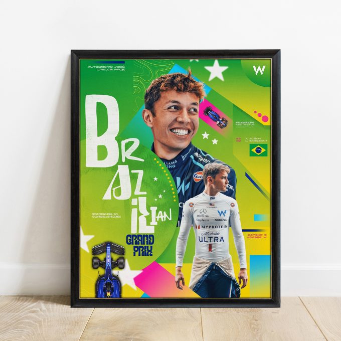 Brazil 2023 Williams F1 Poster