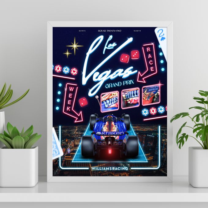 Las Vegas 2023 Williams F1 Poster