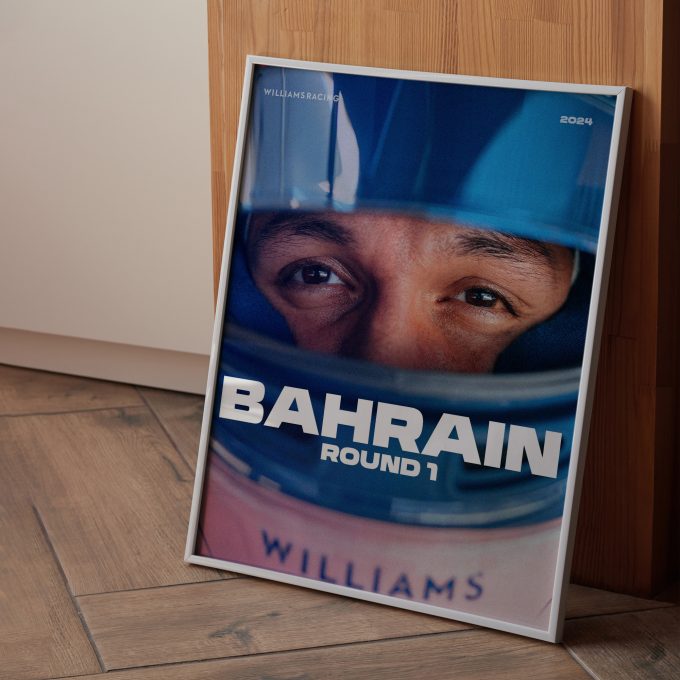 Bahrain 2024 Williams F1 Poster