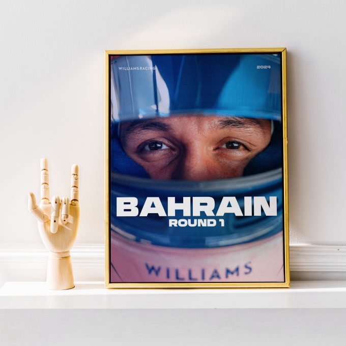 Bahrain 2024 Williams F1 Poster